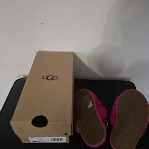 UGG Pink Fluffy Sandals